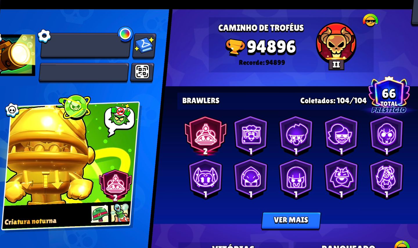 Conta Brawl - 95k - Alien - Totalmente Full - Colecionador (rara)!