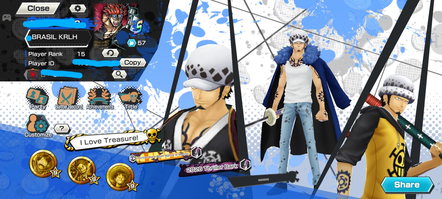 CONTA DE ONE PIECE BOUNTY RUSH PARA COMEÇAR FORTE