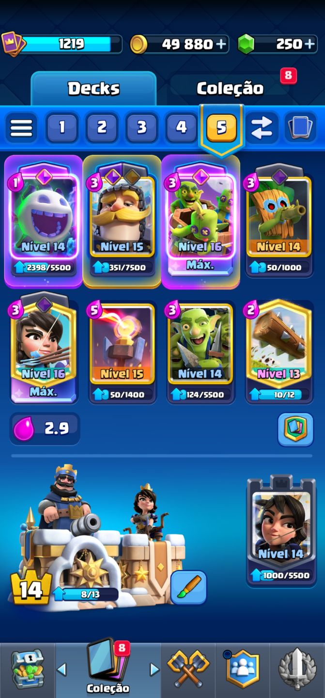 CONTA CLASH ROYALE 9.672 TROFÉUS | 7 ANOS DE CONTA