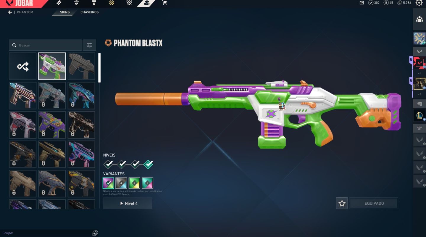 Conta c/ Vandal Saqueadora / Phantom Brinquedo / OP Araxys / Faca / Rank Gold