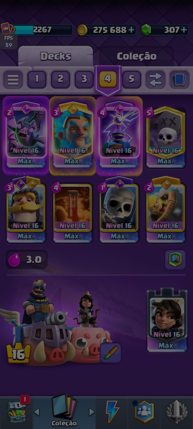 Conta de Clash Royale Profissional
