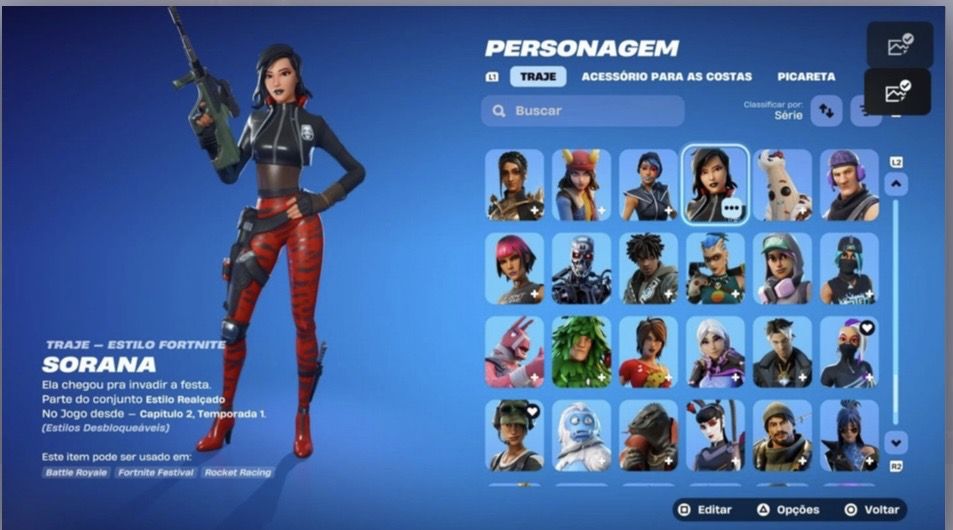 Conta fortnite mais de 210 skins