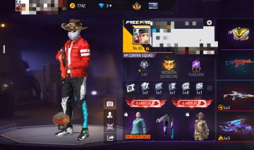 Conta de Free Fire antiga e gemada