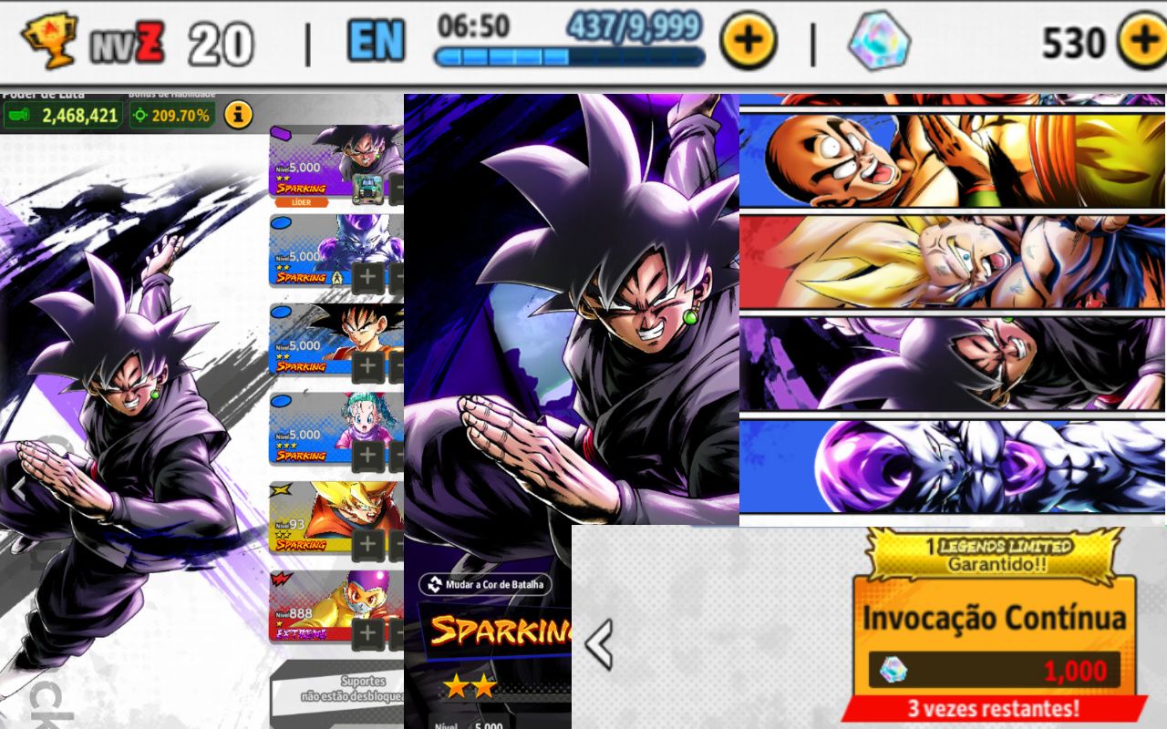 CONTA DRAGON BALL LEGENDS - GOKU BLACK SPARKING/INICIANTE/ +[ENTREGA AUTOMÁTICA]