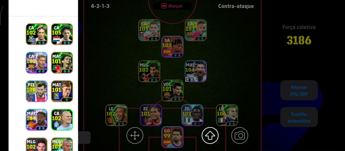 CONTA DE EFOTBALL RARA E BARATA CARTAS TOP SUAREZ E MATEUS CUNHA BLITZ CULER