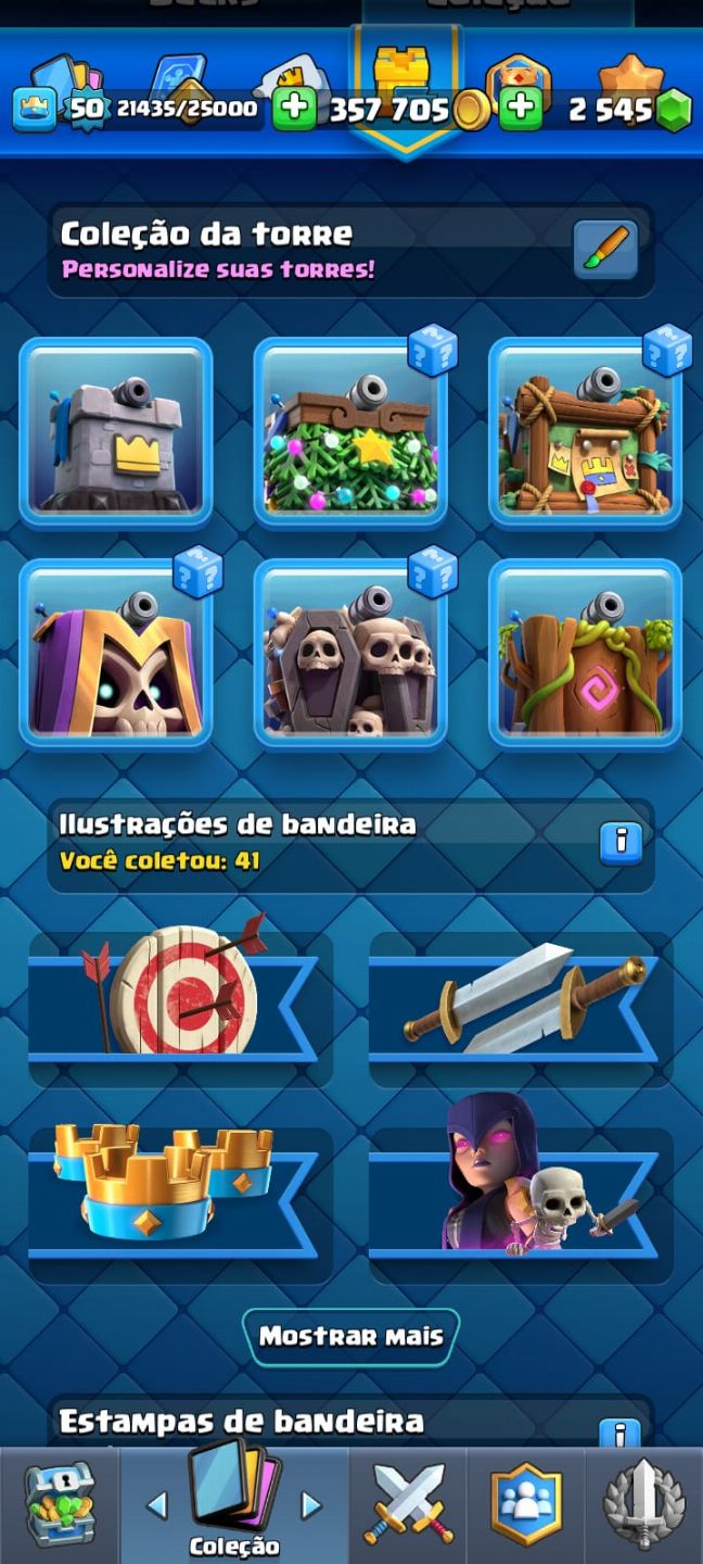 CONTA DE CLASH ROYALE + 10K TROFÉU MEGA LVL 16 EVO