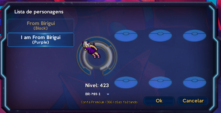 CONTA LVL 400 OTPOKEMON MUNDO PURPLE
