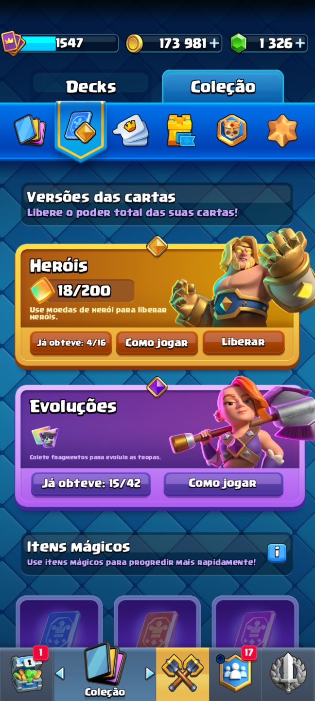 CONTA PREMIUM DE CLASH ROYALE À VENDA Todas as CARTAS e muitas EVOLUCOES