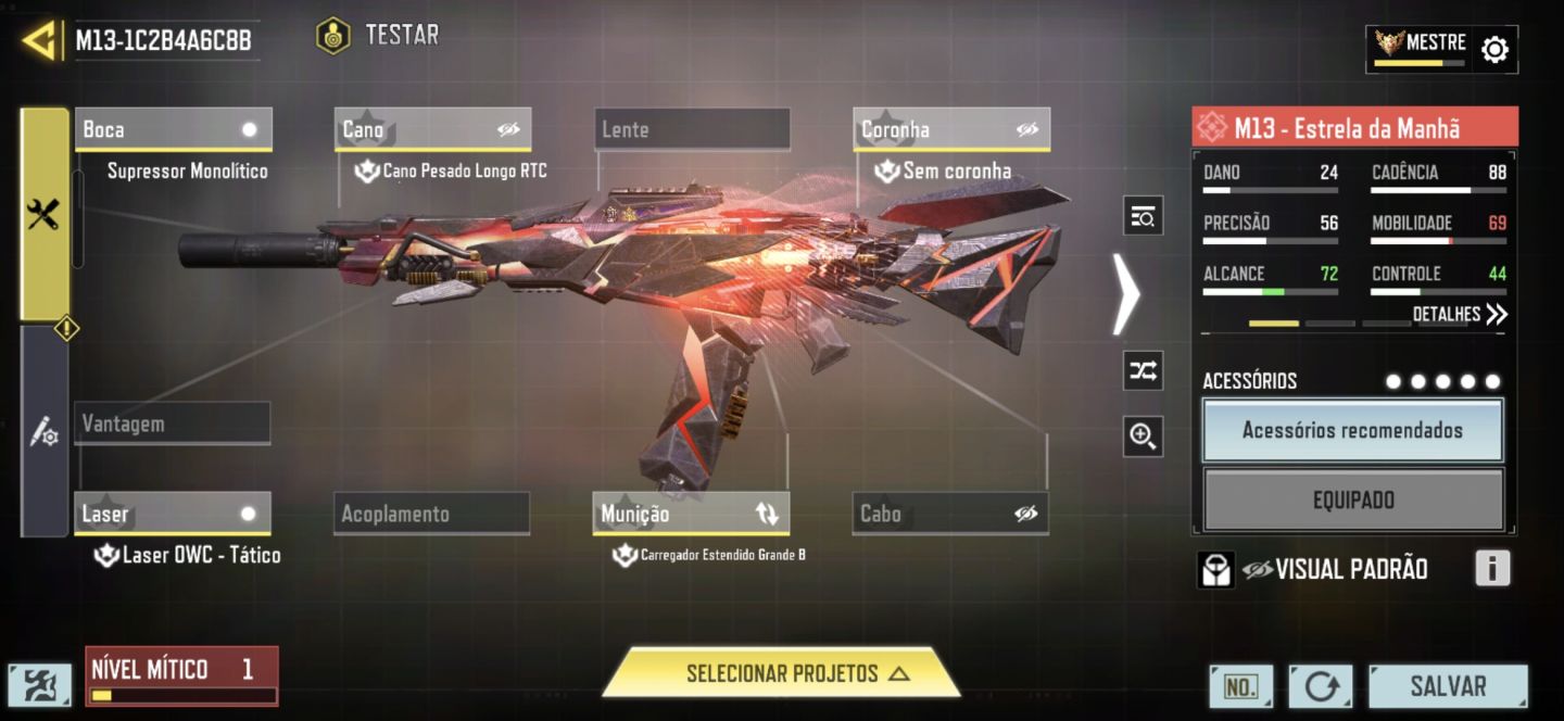 CONTA DE COD MOBILE TOP