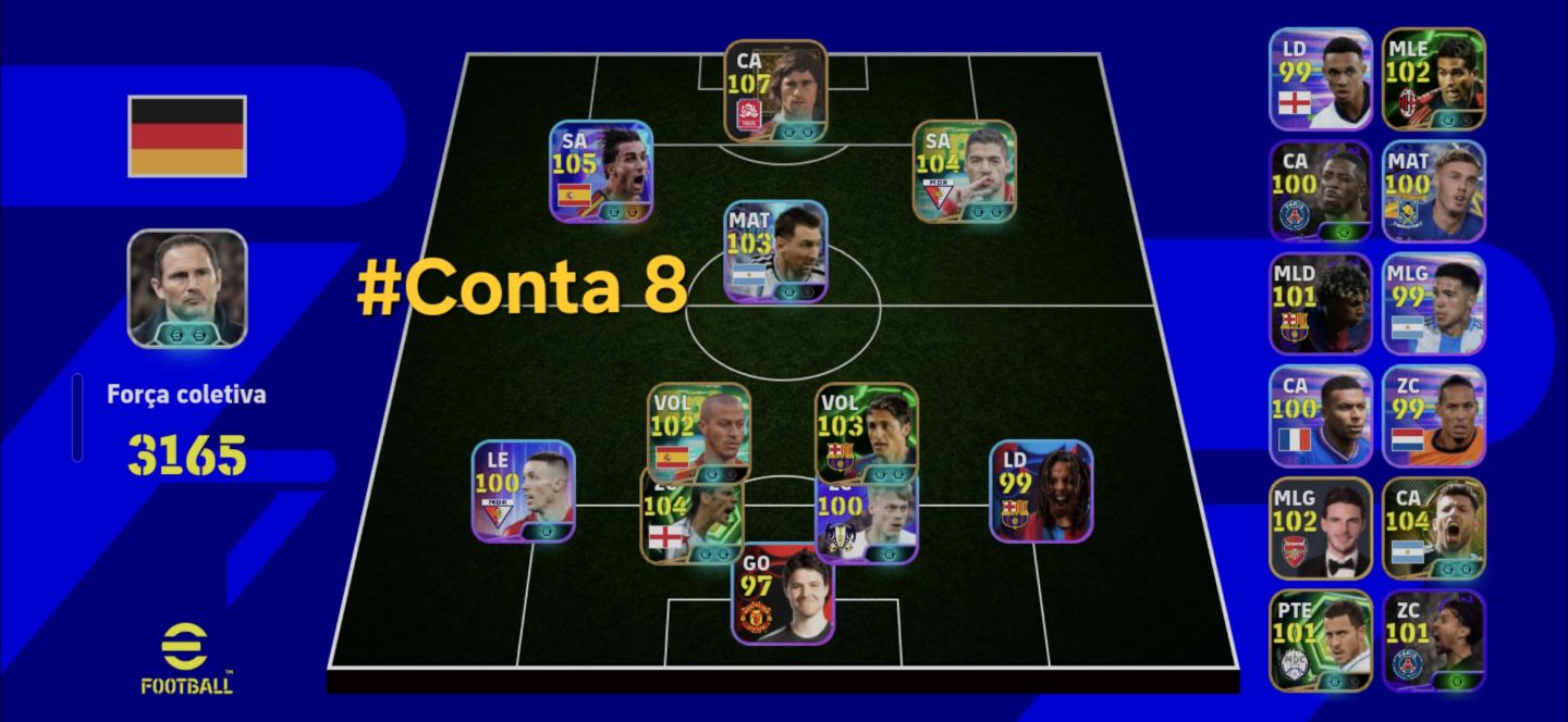 Contas De efootball boas pra começar