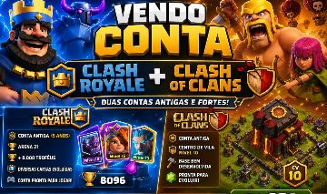 Clash Royale (5 anos) + Clash of Clans (CV11) | Pacote Completo