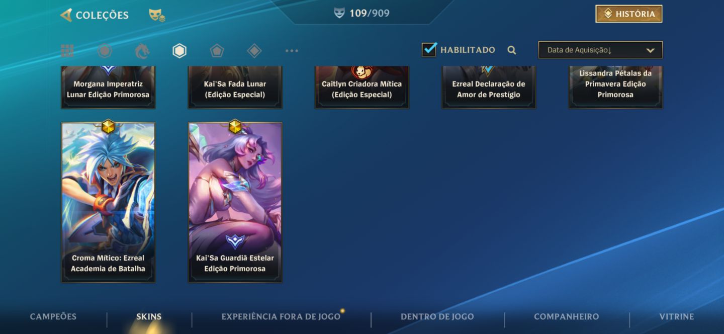CONTA WILD RIFT GRÃO MESTRE NOVA TEMPORADA 8 SKINS MITICAS