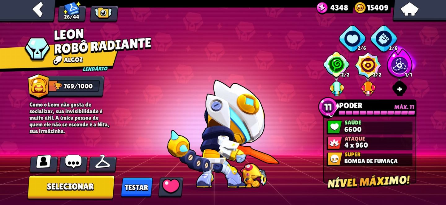 PROMOÇÃO Conta de Brawl Stars com MUITAS Skins Lendarias e raras + Clash Royale!
