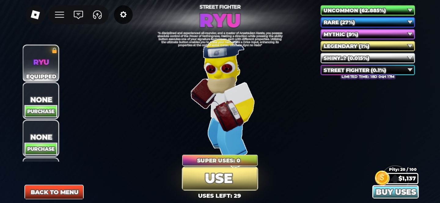 Conta de Boxe sem título com Ryu novo limitado!!!