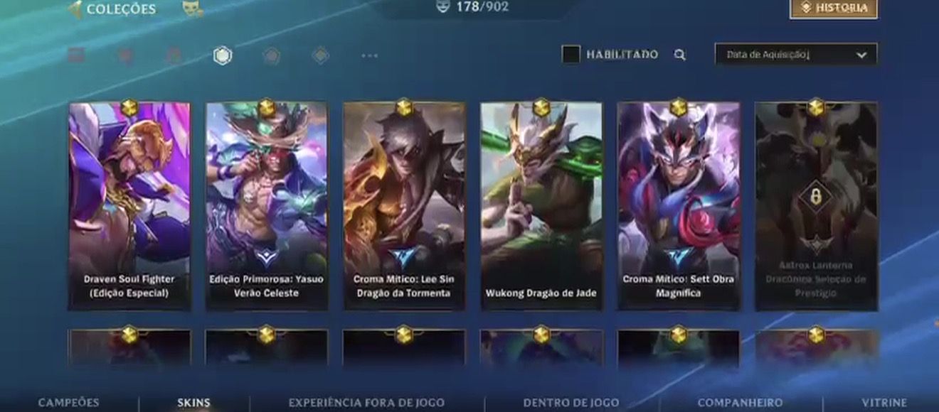 Conta Premium 178 Skins main yasuo