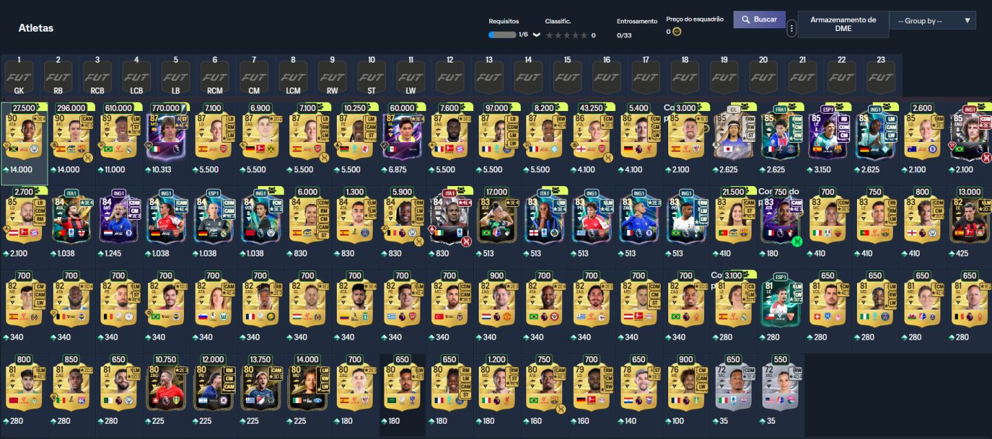 Conta FC27 ULTIMATE com time montado para WL