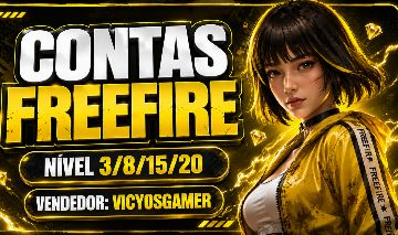 CONTAS FREE FIRE | LEVEL 5 / 8 / 10 / 13 / 15 - MAIS BARATO!!