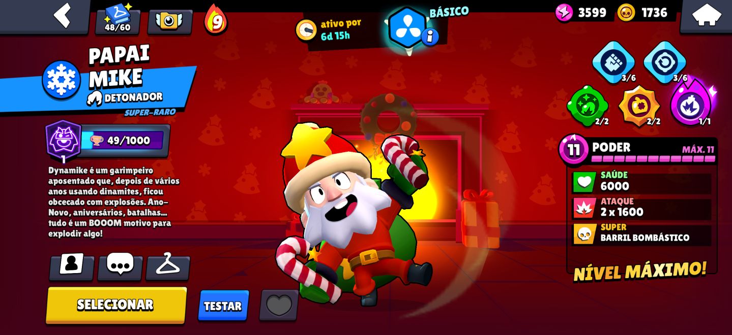 Conta de 2020 com Skins raríssimas do BrawlStars