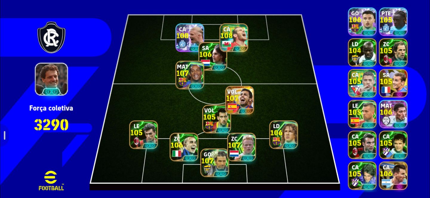 Conta Efootball Full épico 3290+