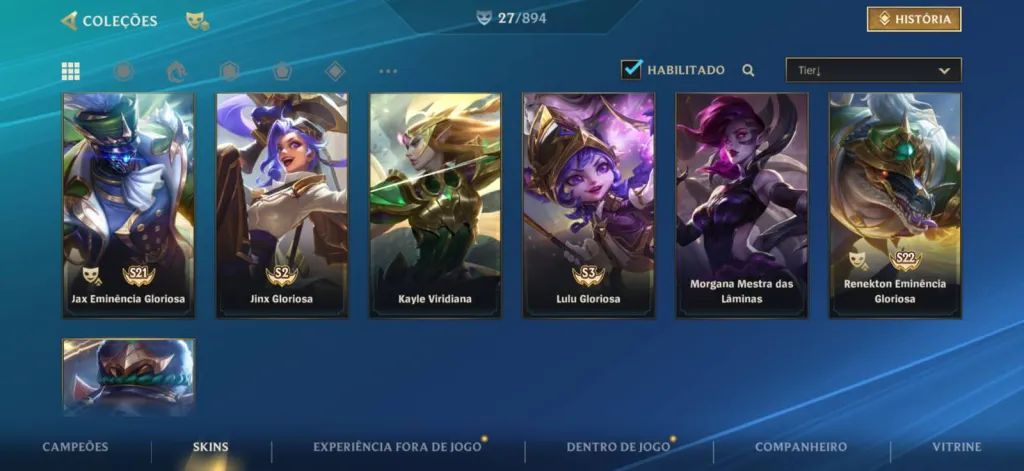 CONTA WILD RIFT PARA INICIANTES (SKINS DE FADINHA)