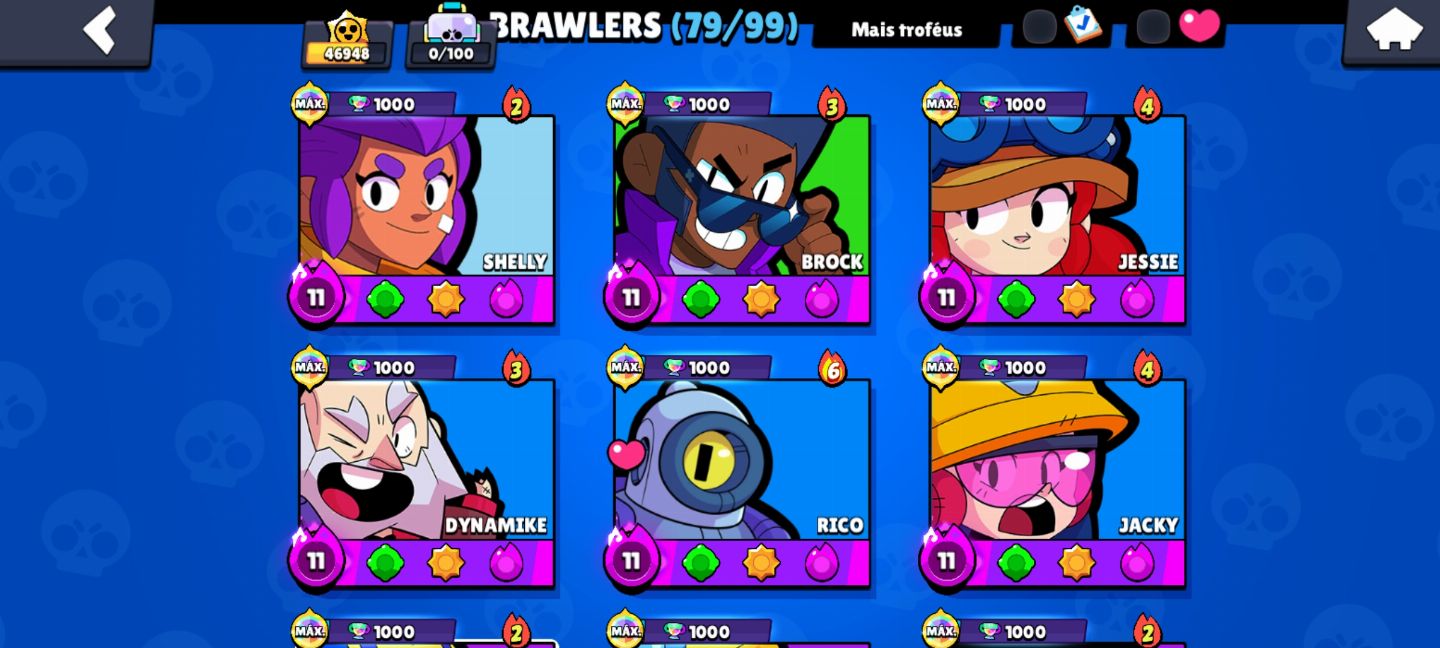 CONTA DE BRAWL STARS RARA FULL ACESSO + CONTA DE CLASH UPADA 10K TROFEÚS