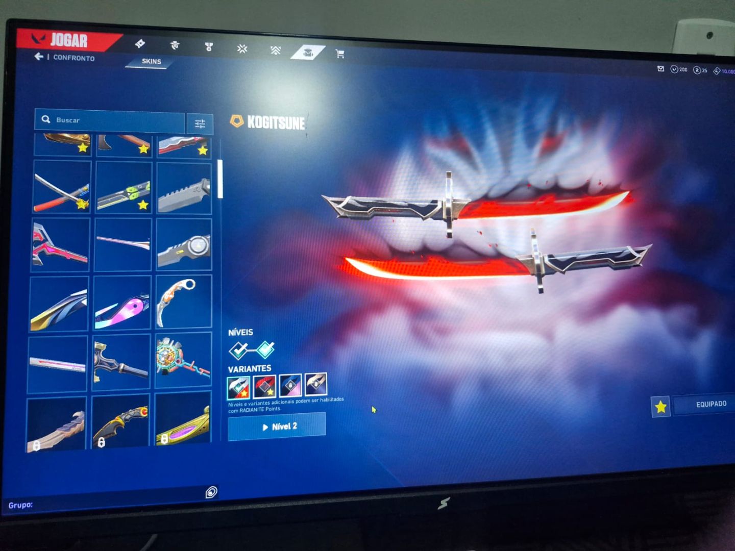 VALORANT RARA | VCT LOCK//IN | KOGITSUNE | KURONAMI | 15 FACAS (3 anos de conta)