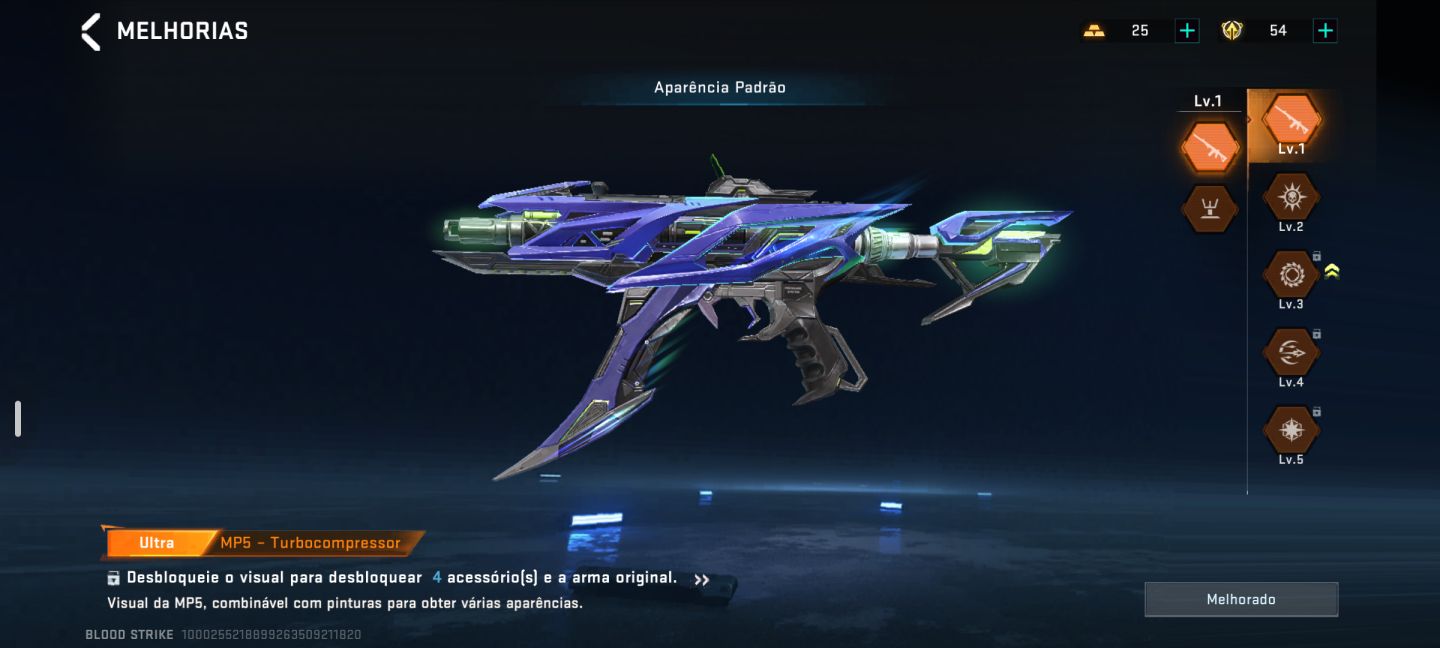 CONTA LEVEL FULL DO BLOOD STRIKE COM VARIAS SKINS