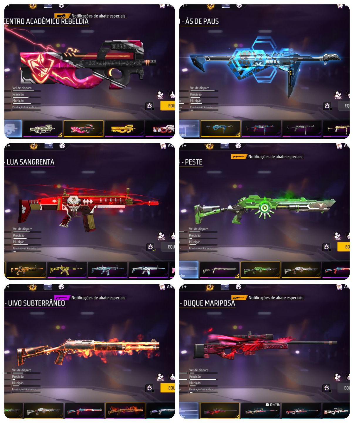 Conta Free Fire OG | Passe 1 Sakura + Angelical + Punho ICE + 15 OLD Incubadoras