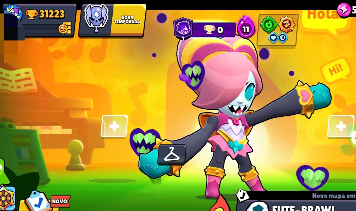 CONTA BRAWL STARS + CLASH ROYALE | BRAWL STARS 2018 | 13145 TROFÉUS