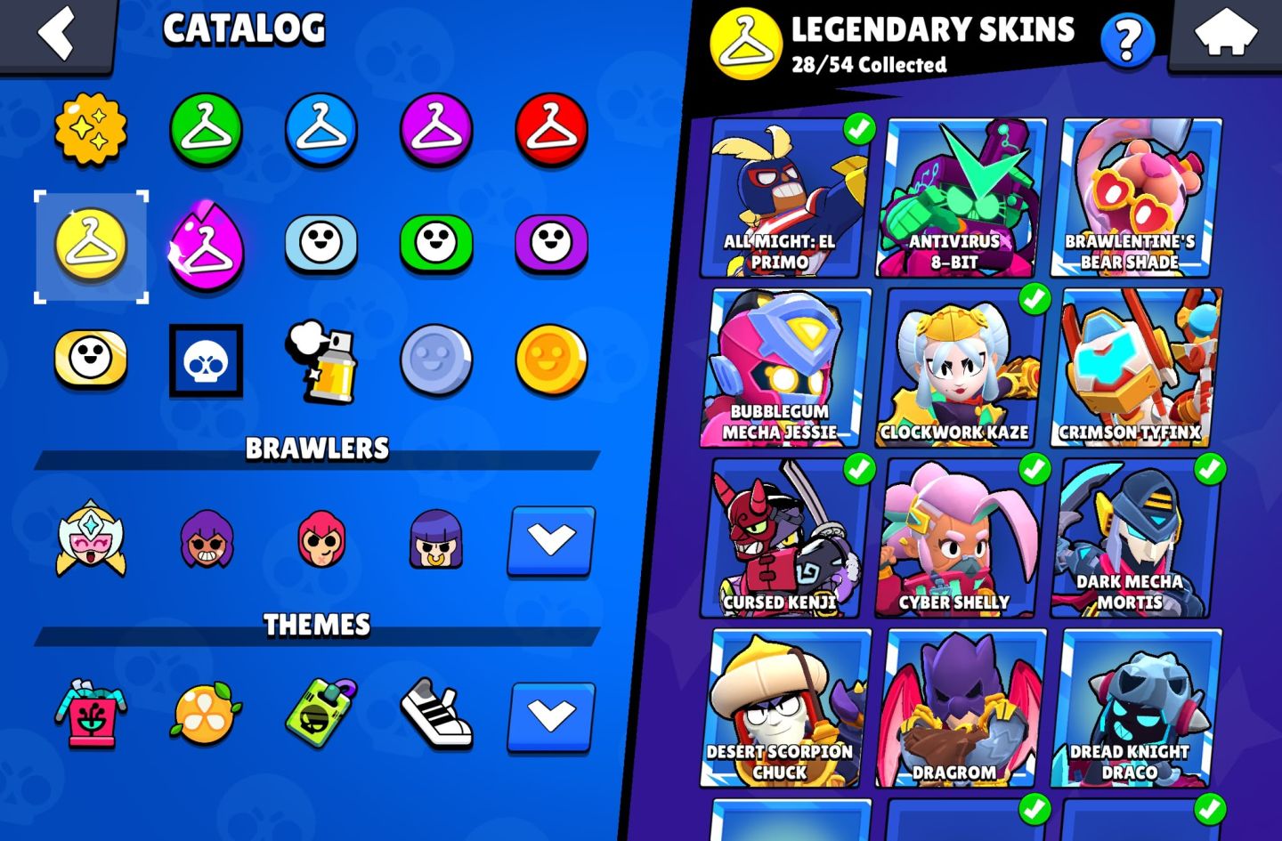 Conta Brawl Stars 103k trofeus || Todas hypercargas e 29 classe 35 legado