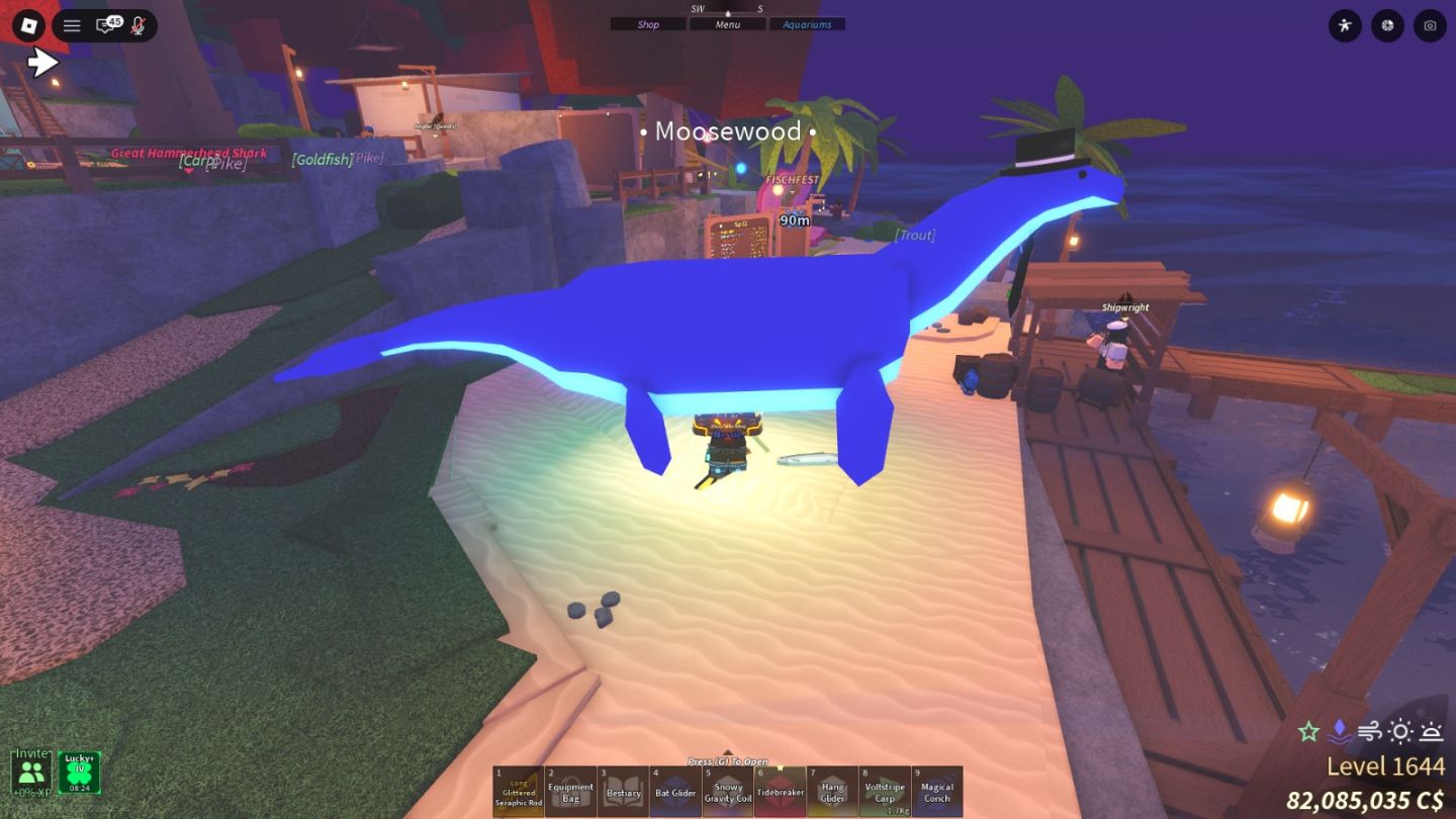 LOJINHA DE FISCH COM PEIXEIS RAROS COMO NESSIE E GAMEPASS | ENTREGA RÁPIDA
