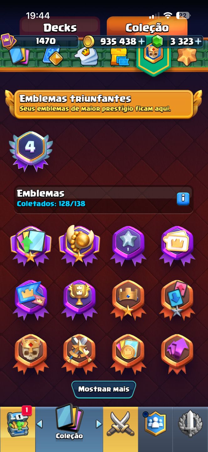 Conta de Clash royale rara e upada