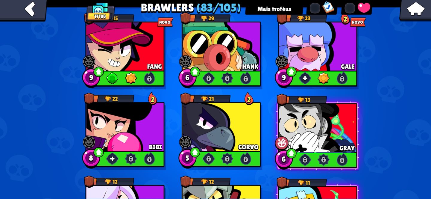 CONTA BRAWL STARS NO PREÇINHO ! (Tem muitas skins , moedas , prestígios e mais!)