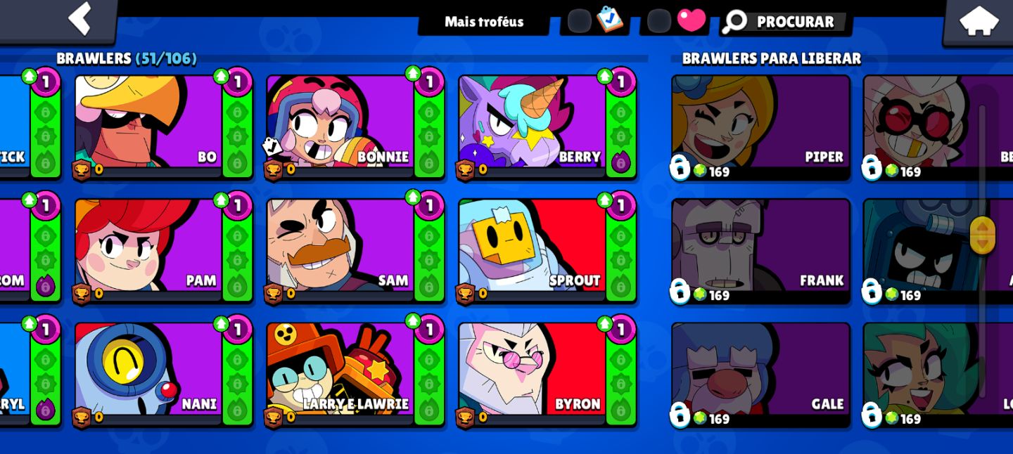Conta de Brawl Stars | 13.000+ troféus | 40+ brawlers
