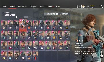 CONTA RARISSIMA de rainbow six com inumeros champions e skins muitos raras!