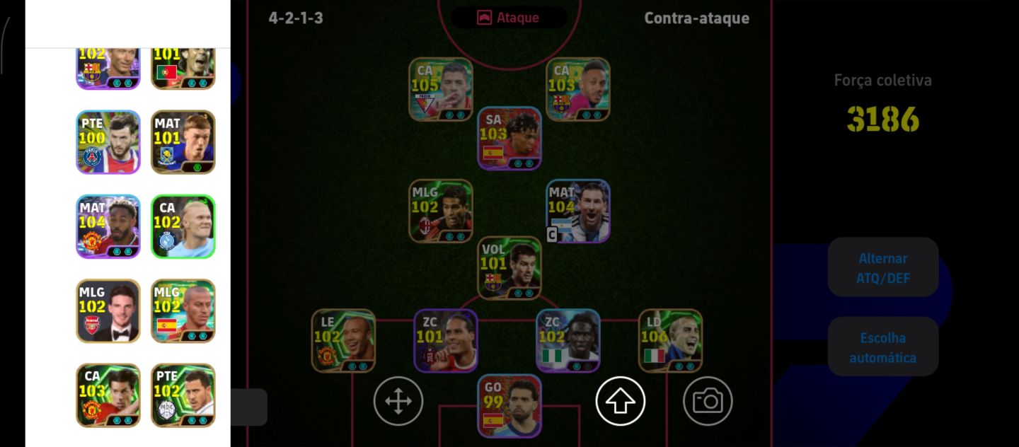 CONTA DE EFOTBALL RARA E BARATA CARTAS TOP SUAREZ E MATEUS CUNHA BLITZ CULER