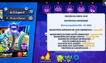 Conta brawl stars alien 2 +500 skins