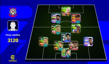 Conta efootball 3120+ com Jordi Alba e piqué