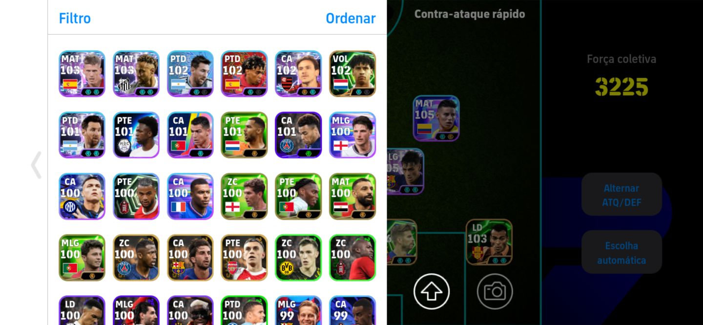 CONTA EFOOTBALL 3225 DE FORÇA!