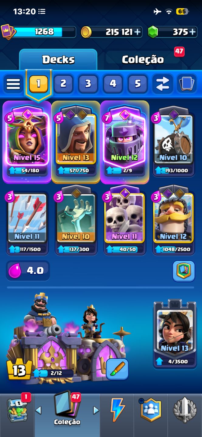Clash Royale conta gemada