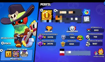 VENDE SE CONTA BRAWL STARS 34K