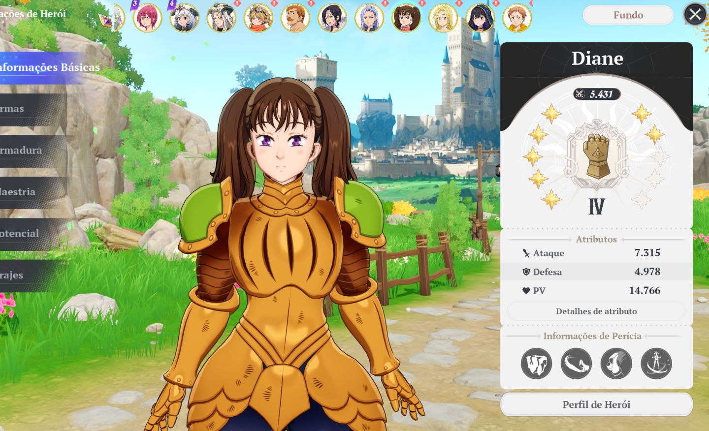 The Seven Deadly Sins Origin - Conta com todos os personagens ENDGAME