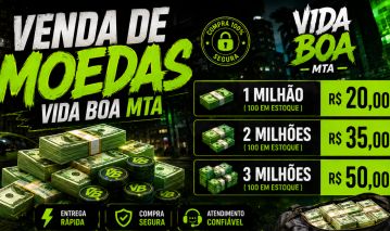 Venda de dinheiro VIDA BOA MTA