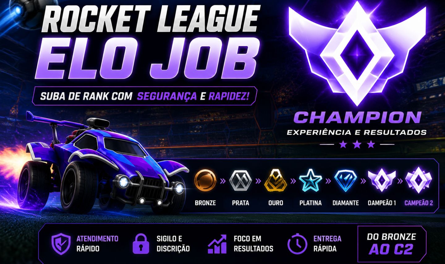 Elo Job Rocket League - Rápido e Seguro