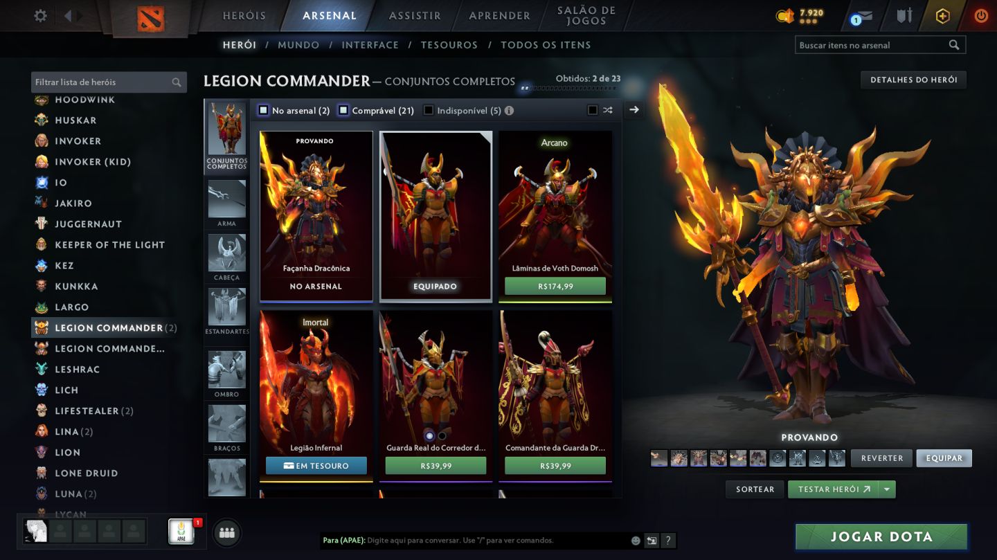 CONTA ARCONTE 3 - DOTA 2 2k.760 MMR - 11.390/11.390 BEHAVIOR