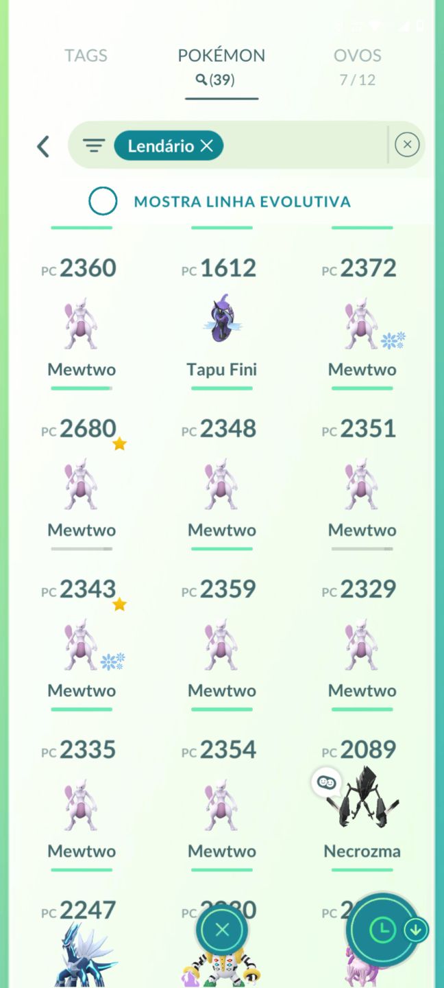 Conta Pokémon GO | Lv. 39 | 39 Lendários | Mewtwo 100% + Armored