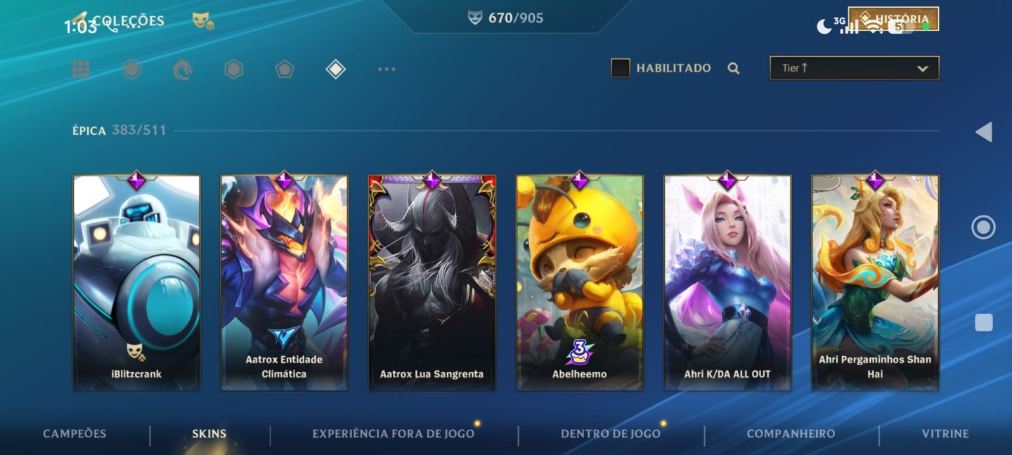 Conta de League of Legends WildRift