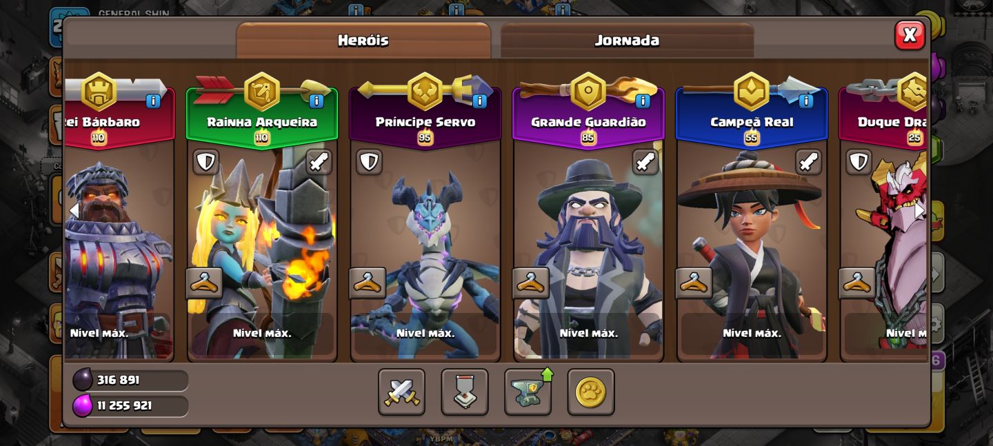 SERVIÇO DE FARME E UP DE MUROS CLASH OF CLANS