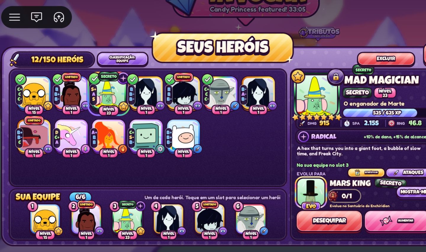 Conta roblox de candy kingdom