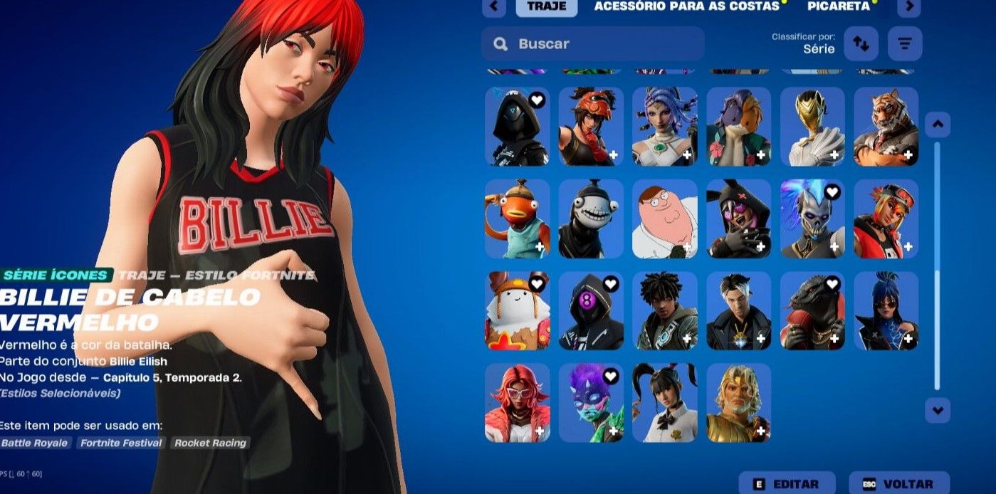 CONTAS DE FORTINITE COM 53 SKINS MUITO BOA 100 VBUCKS